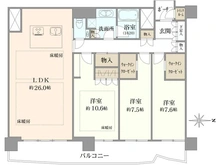 【大阪府/大阪市西区新町】大阪ひびきの街ザ・サンクタスタワー 間取り図