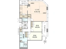 【大阪府/大阪市西区江戸堀】Dグラフォート大阪NYタワーHIGOBASHI 間取り図