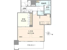 【大阪府/大阪市北区豊崎】ブランズタワー梅田North 間取り図