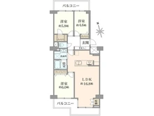 【大阪府/大阪市天王寺区小橋町】エバーグリーン上本町 間取り図