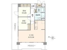 【大阪府/大阪市西区川口】ノバカネイチ阿波座二番館 間取り図