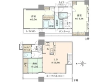 【大阪府/大阪市中央区内平野町】アーバンビュー大手前グランドステージ 間取り図