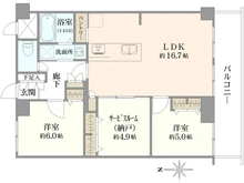 【大阪府/大阪市北区中崎西】トーカンマンション東梅田 間取り図