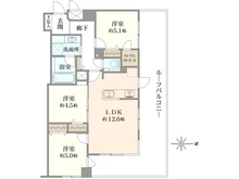 【大阪府/大阪市中央区松屋町】東急ドエル・アルス松屋町 間取り図