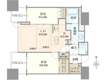 【大阪府/大阪市中央区安土町】シティタワー大阪本町 間取り図