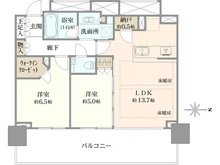 【大阪府/大阪市北区野崎町】シティタワー東梅田パークフロント 間取り図