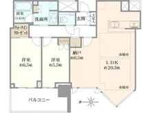 【大阪府/大阪市北区野崎町】シティタワー東梅田パークフロント 間取り図