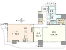 【大阪府/大阪市中央区久太郎町】ローレルタワー堺筋本町 間取り図