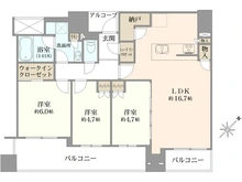 【大阪府/大阪市福島区福島】シエリアタワー中之島 間取り図