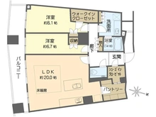 【大阪府/大阪市福島区福島】ザ・タワー大阪 間取り図