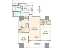 【大阪府/大阪市中央区伏見町】淀屋橋アップルタワーレジデンス　20階 間取り図
