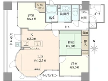 【大阪府/大阪市北区浮田】プロパレス梅田東サンクチュエール 間取り図