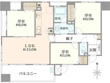 【大阪府/大阪市中央区谷町】リベール谷町 間取り図