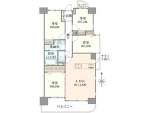【大阪府/大阪市鶴見区横堤】鶴見緑地アーバンコンフォート 間取り図