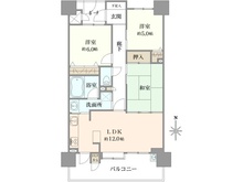 【大阪府/大阪市北区本庄東】ルイシャトレ梅田北 間取り図