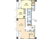 【大阪府/大阪市福島区福島】堂島川アーバンライフ 間取り図