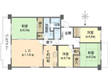 【大阪府/大阪市都島区友渕町】ベル・パークシティ B棟 間取り図