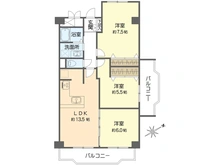 【大阪府/大阪市城東区森之宮】コープ野村森之宮 間取り図