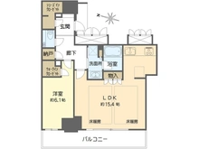 【大阪府/大阪市西区江戸堀】ザ・ファインタワー大阪肥後橋 間取り図