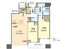 【大阪府/大阪市北区本庄西】シティタワー梅田東 間取り図