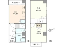 【東京都/大田区仲六郷】コートピア雑色 間取り図