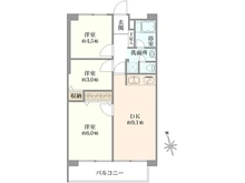 【東京都/大田区田園調布南】中銀田園調布マンション 間取り図