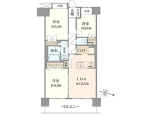 【東京都/大田区本羽田】アルカサル多摩川 間取り図