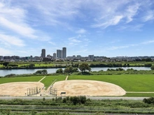 【東京都/大田区下丸子】多摩川ハイム 2号棟 眺望：南西側バルコニーより