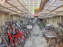 【東京都/大田区下丸子】多摩川ハイム 2号棟 駐輪場