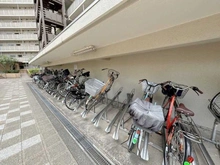 【東京都/大田区多摩川】多摩川芙蓉ハイツ 2号棟 駐輪場