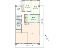 【東京都/大田区多摩川】多摩川芙蓉ハイツ 2号棟 間取り図