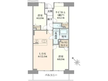 【東京都/大田区東六郷】フェア・コート多摩川 間取り図