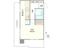 【東京都/大田区蒲田】パラスト蒲田 間取り図