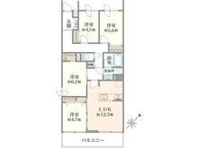 【東京都/大田区仲六郷】グランドメゾン多摩川 間取り図