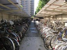 【東京都/大田区下丸子】多摩川ハイム 1号棟 駐輪場