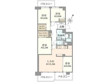 【東京都/大田区下丸子】多摩川ハイム 1号棟 間取り図