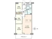 【東京都/大田区矢口】ファミリオン多摩川 間取り図