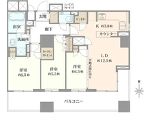 【東京都/大田区大森北】ザ・パークハウス大森タワー 間取り図