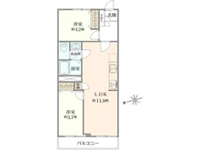 【東京都/大田区蒲田】蒲田ローヤルコーポ A棟 間取り図