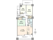 【東京都/大田区久が原】ヒルズ久が原 壱番館 間取り図