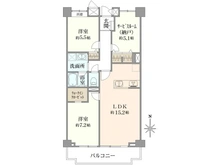 【東京都/大田区石川町】日商岩井大岡山第二マンション B棟 間取り図