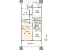 【東京都/大田区西六郷】グランイーグル多摩川アリビオ 間取り図
