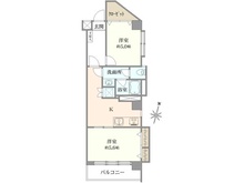 【東京都/大田区矢口】矢口フラワーマンション 間取り図