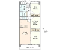 【東京都/大田区多摩川】多摩川芙蓉ハイツ2号棟 間取り図