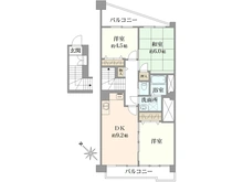 【東京都/大田区中央】マンション池上 間取り図