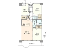 【東京都/大田区矢口】東急ドエルアルス多摩川 間取り図