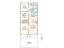【東京都/大田区西六郷】セザール多摩川 間取り図