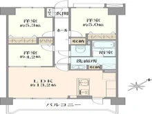 【東京都/大田区仲六郷】ルピナス多摩川 間取り図