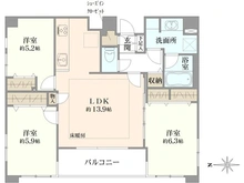 【東京都/墨田区亀沢】グランシャルム両国ボヌール 間取り図