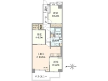 【東京都/葛飾区西新小岩】シーアイマンションオヴェスト新小岩 間取り図